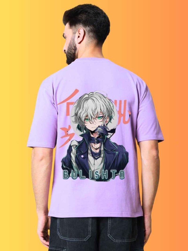 Blue anime t-shirt - Image 2